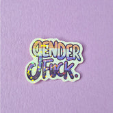 Genderfuck Holographic Sticker
